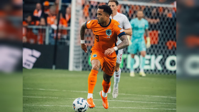 Penyerang Timnas Belanda, Justin Kluivert. [Instagram]